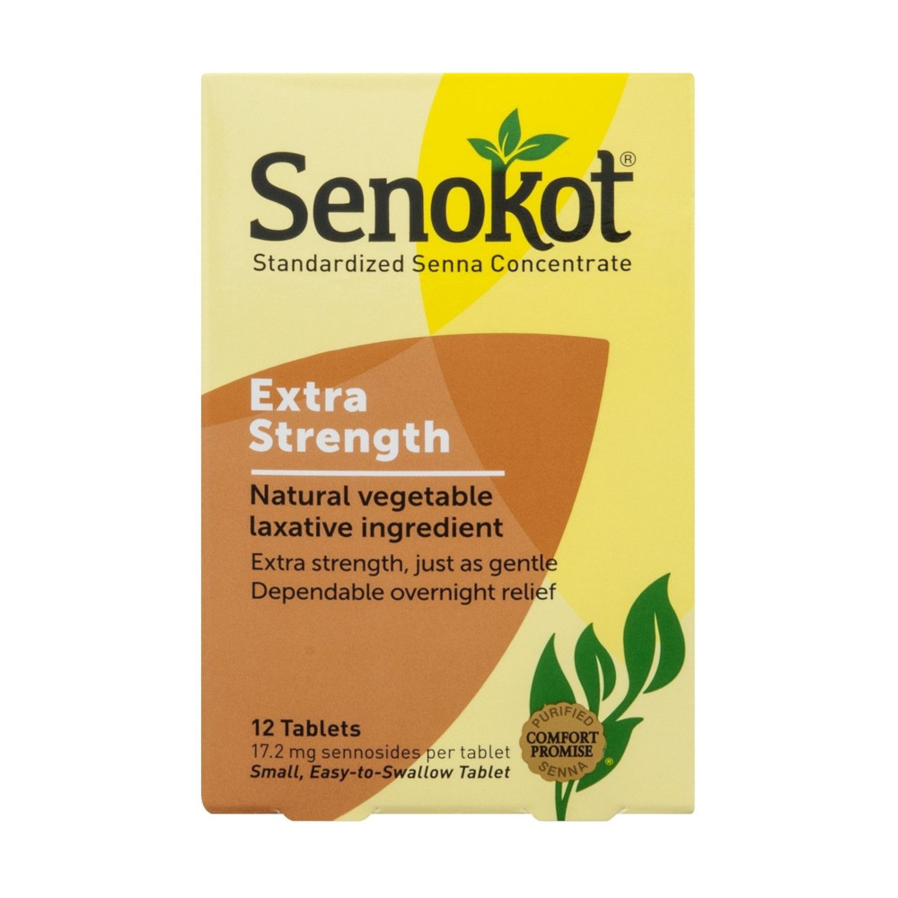 6 Pack Senokot Extra Strength Natural Vegetable Laxative 12 Tablets Each