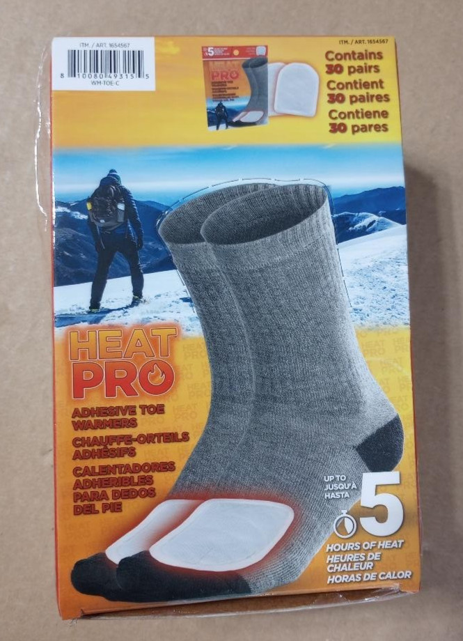 12 PK Heat Pro Adhesive 5 Hour Toe Warmers 10 Pairs Air Activated Exp: 03/01/29