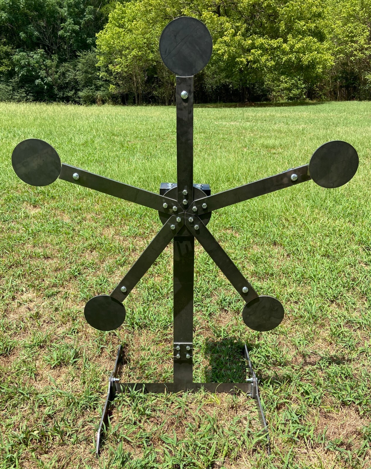 22LR Rimfire Texas Star “No Weld” Reactive Steel Shooting Target - 6in Paddles