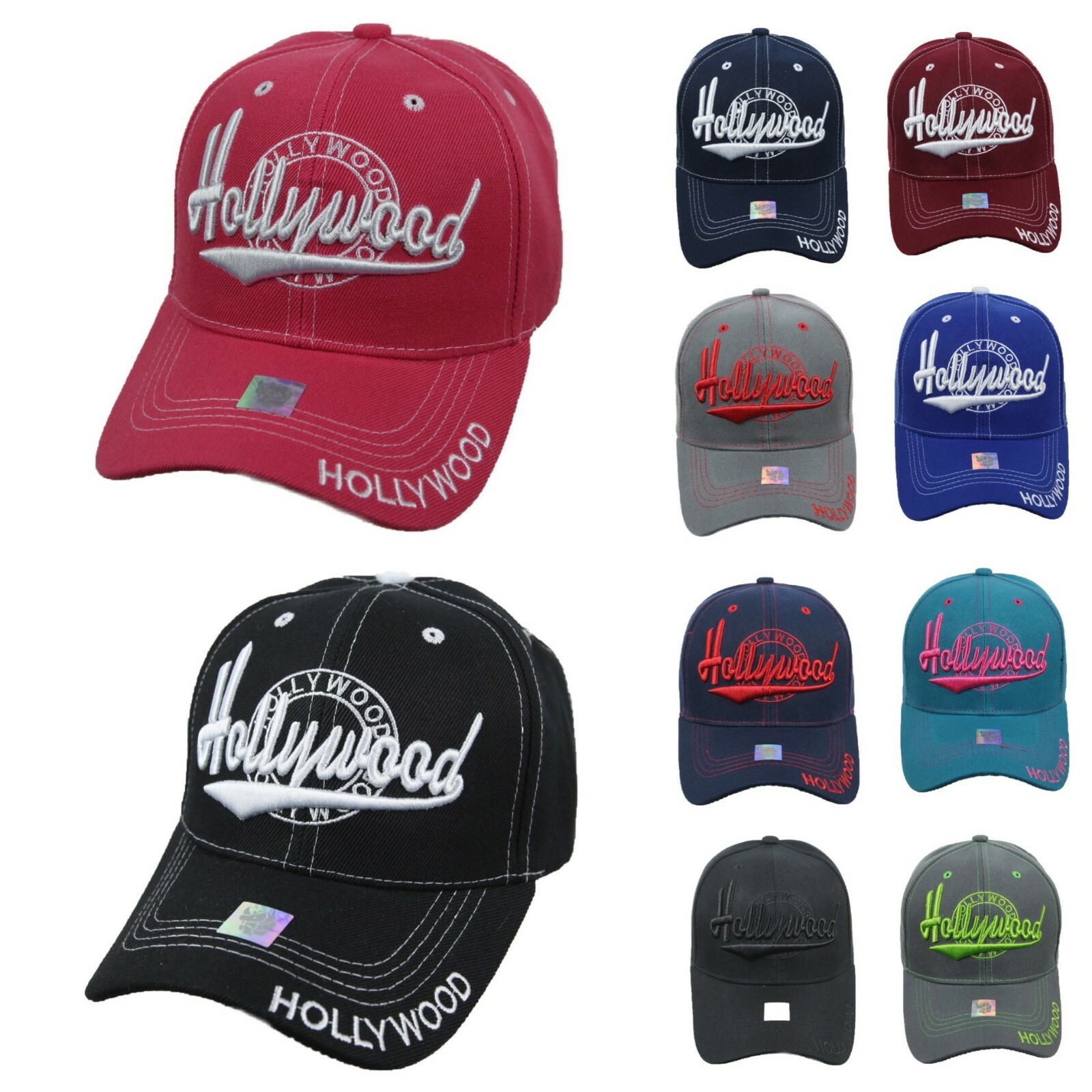 Hollywood Baseball Cap Fashion Casual Hip Hop Hiking Outdoor Tour Adjustable Hat
