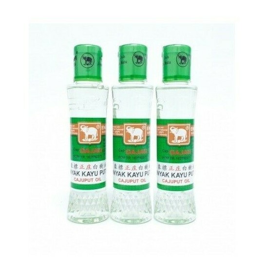 3x Minyak Kayu Putih Cap Gajah Cajuput Oil Elephant Brand (60ml) US Free Tax
