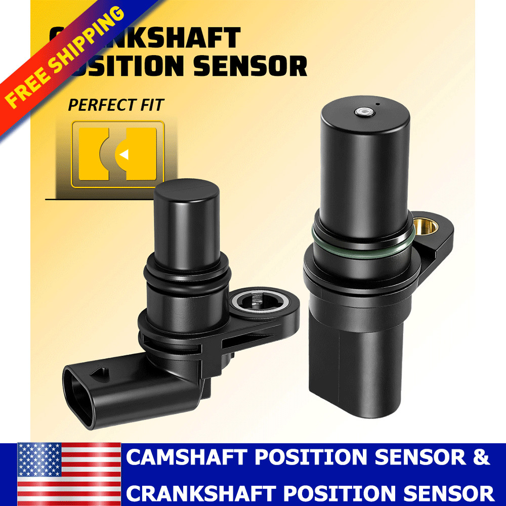 1x Camshaft & 1x Crankshaft Position Sensor for Audi A3 A4 Quattro Volkswagen US