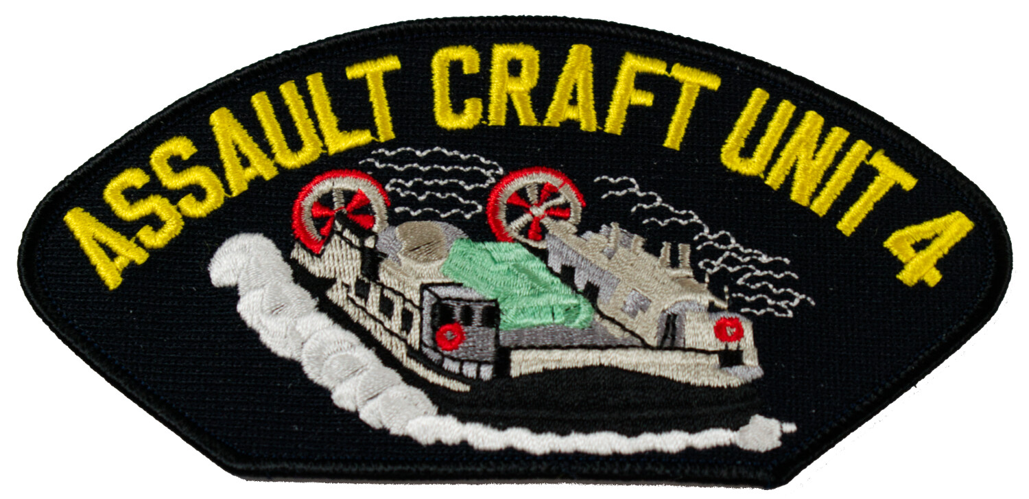 Assault Craft Unit 4 Patch - Great Color - Veteran Owned Business