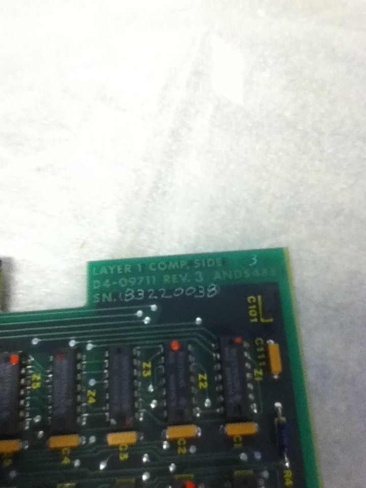 ANALOGIC ANDS4854 MEMORY CARD