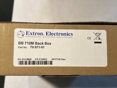 Extron BB 710M 70-971-01 Back Box - New Old Stock