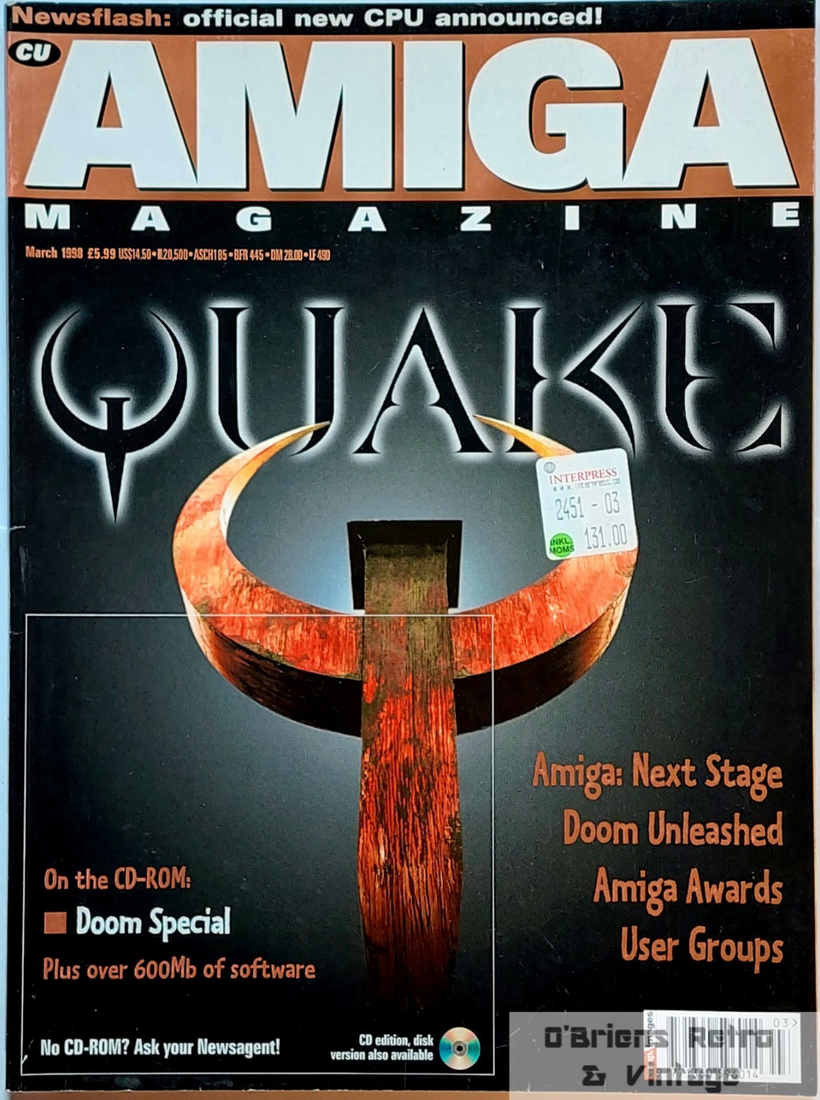 CU Amiga March 1998 - Quake - Stars of '97 - Amiga: Next Generation