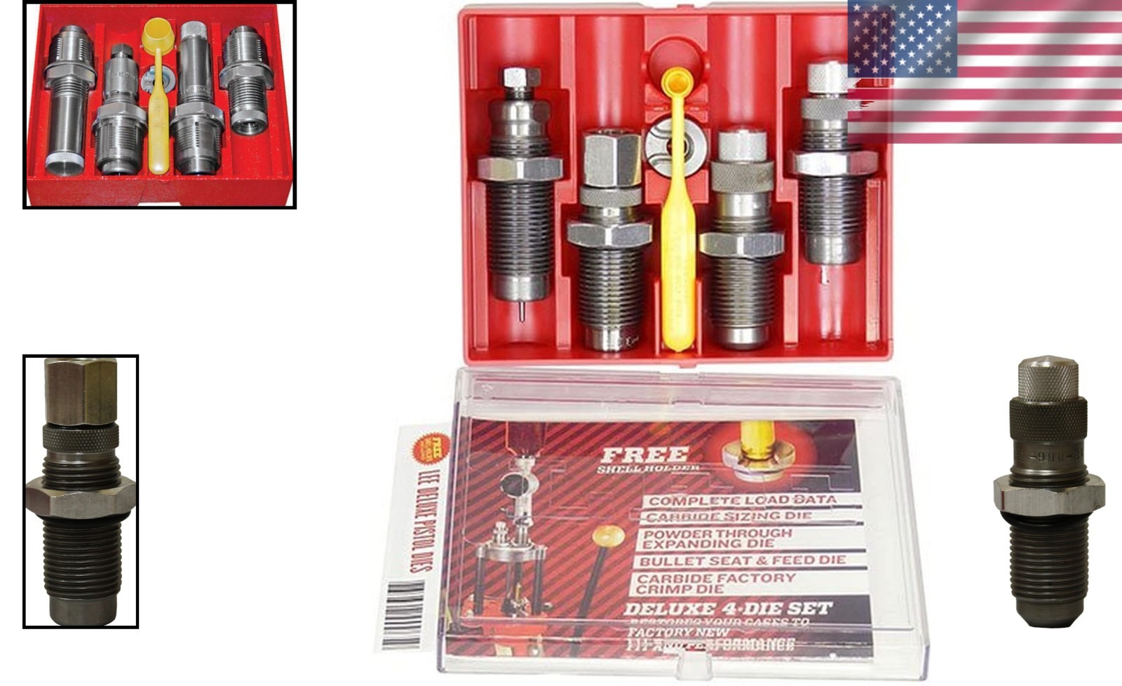 9mm Carbide 4-Die Set Luger Grey Replacement