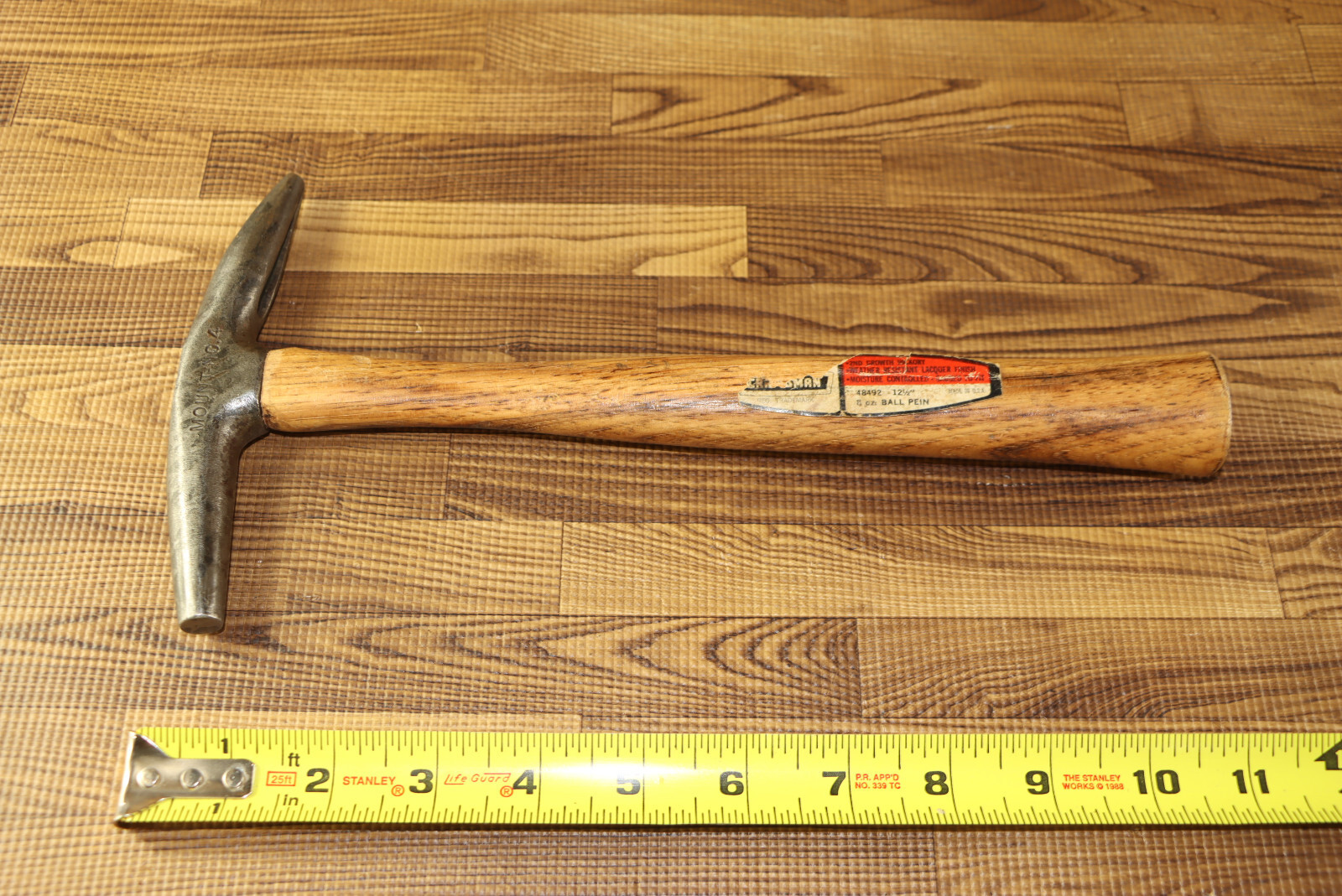 Vintage Craftsman Mount No 4 Upholstery Hammer Wood Handle