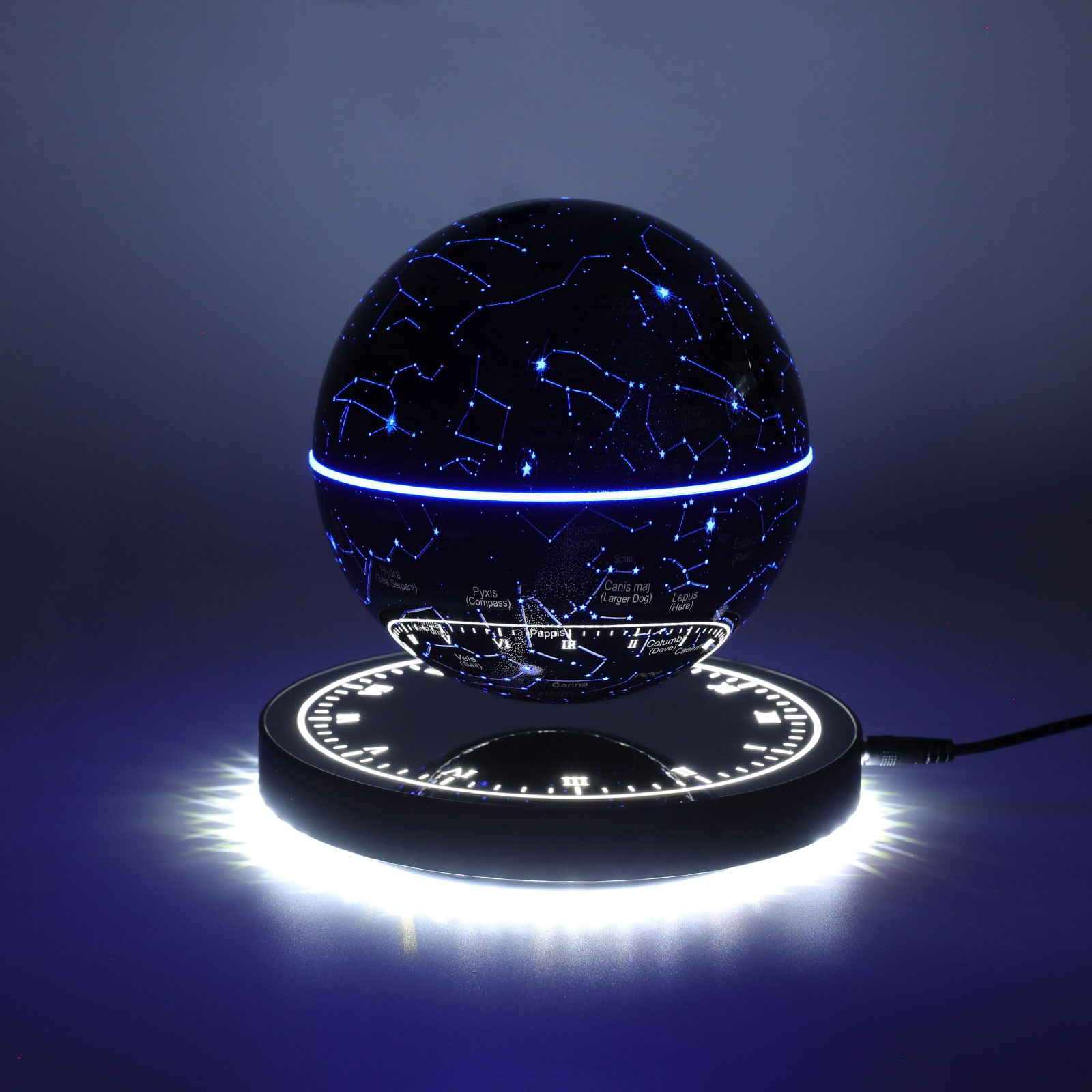 6in Magnetic Levitating Globe with LED Floating Globe Auto-Rotating Globe