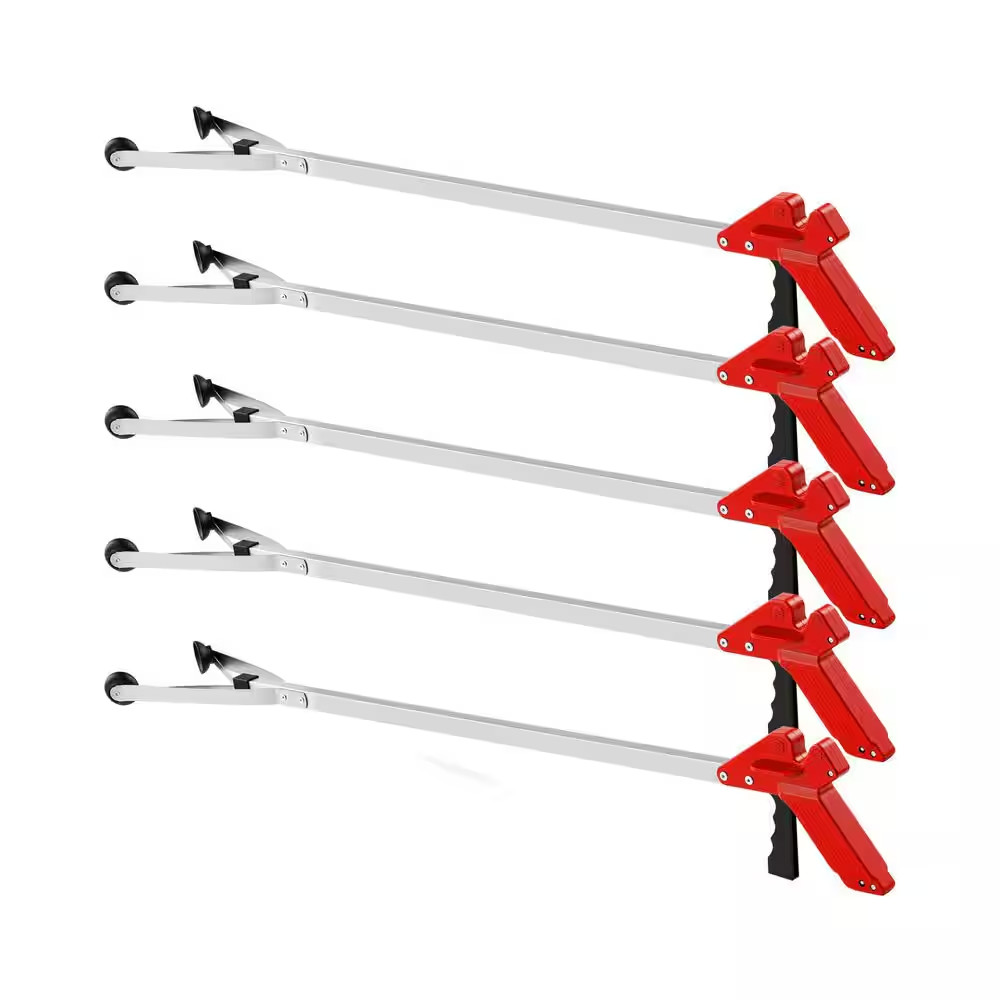 35 In. Suction Cup Reacher Grabber Tool Nonslip Long Arm Extension Trash Picker