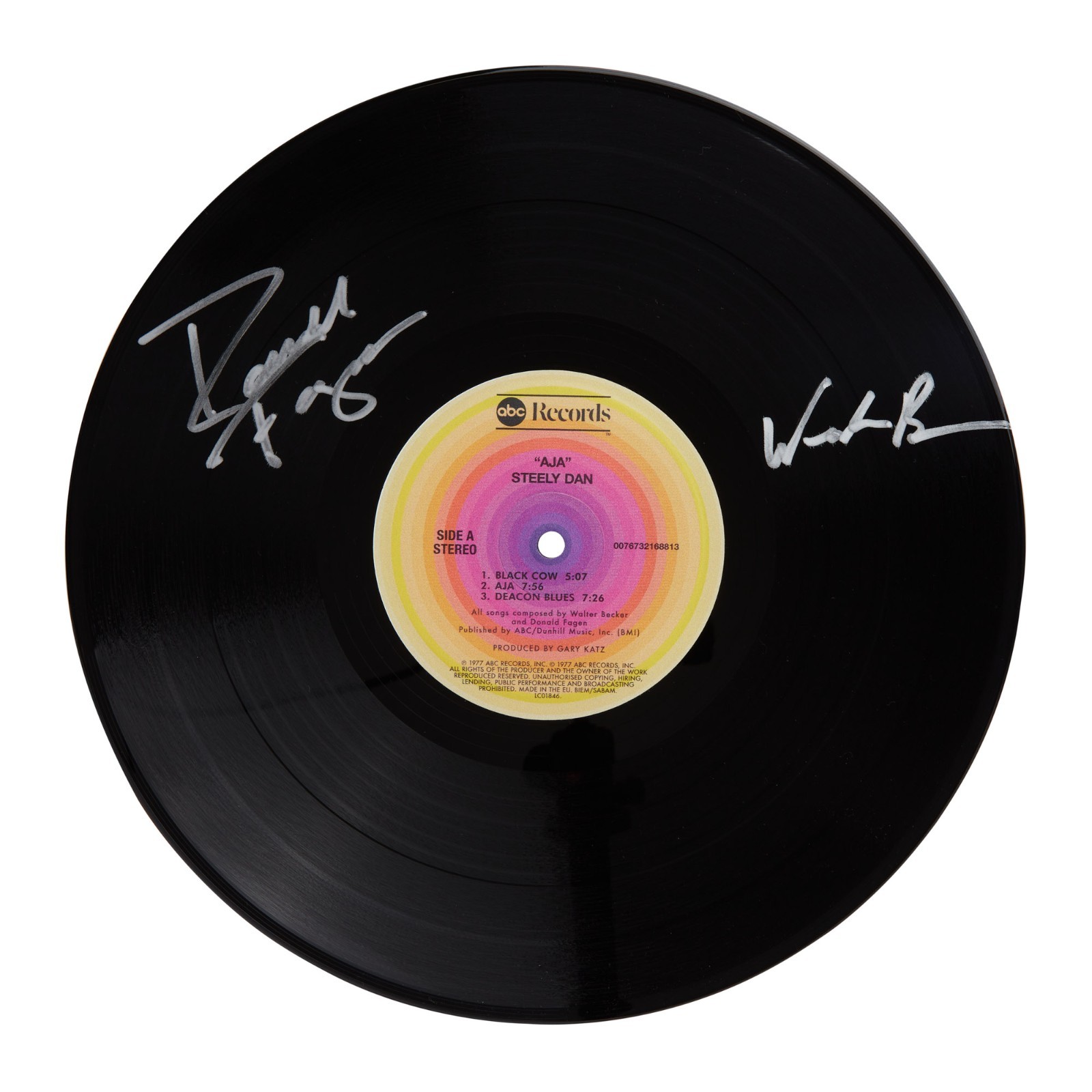 Steely Dan With Printed Signed Autograph Vinyl Record Art