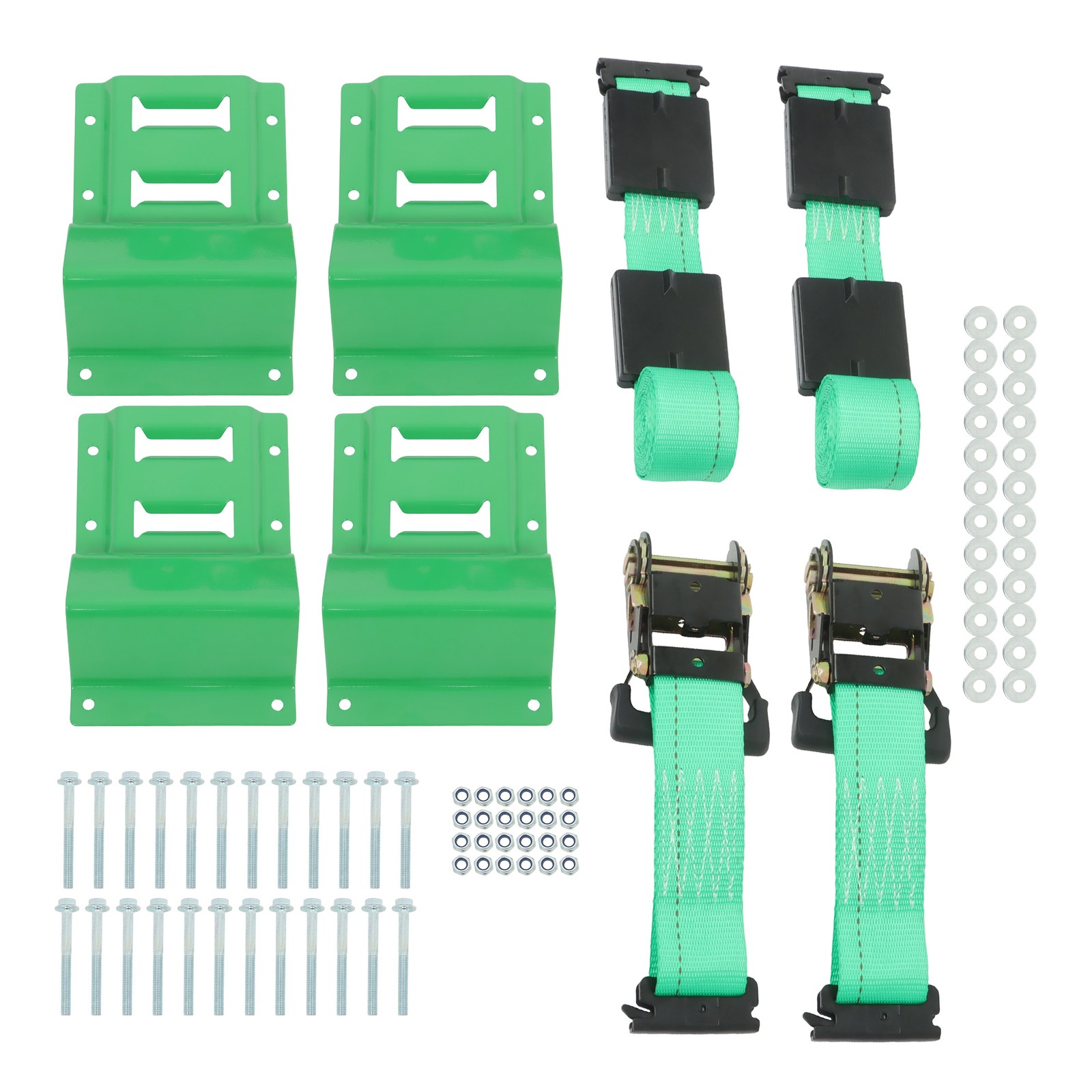 LABLT E Track System Durable Tie Down Ratchet Straps Towing For Trailer ATV UTV