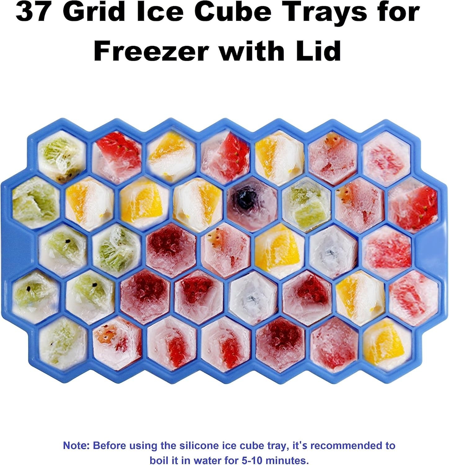 Convenient 37-Grid Easy-Release Ice Cube Tray - Must-Have for Coffee Lovers