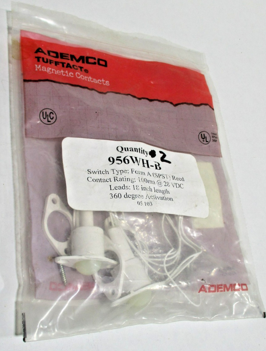 Honeywell Ademco 956WH-B Magnetic Contact Lot of 2