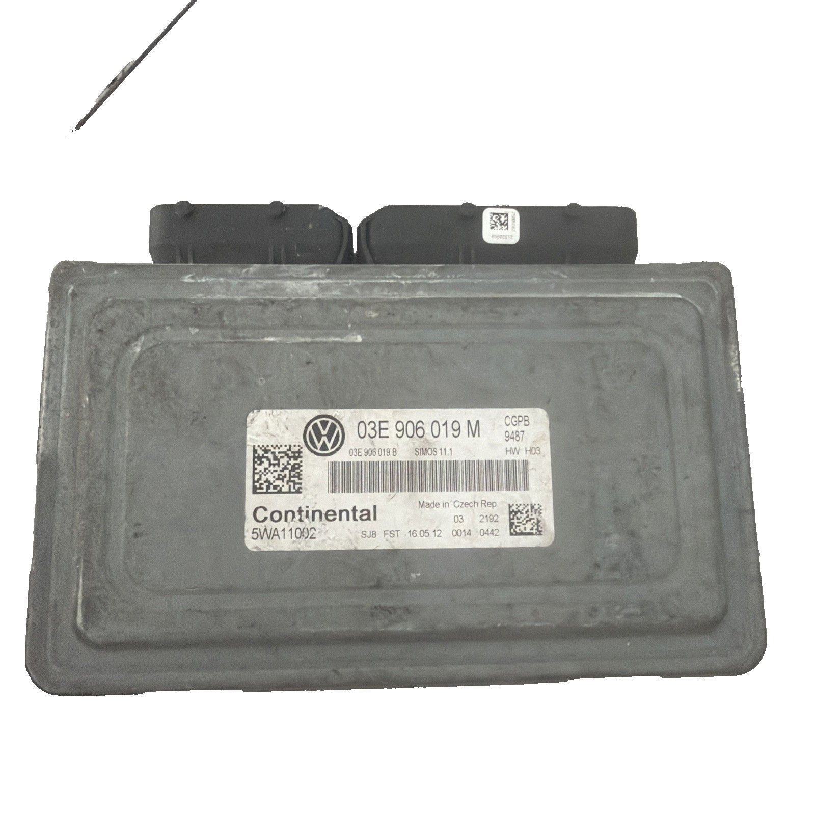 VW POLO (2010   2014) ENGINE CONTROL UNIT ECU 1.2 PETROL 03E906019M