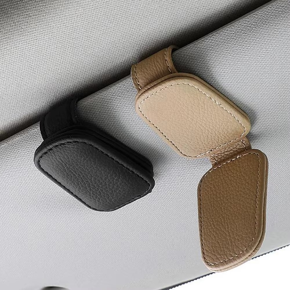 Universal Magnetic Sunglasses Holder Car Sun Visor Eyeglass Storage Clip Box