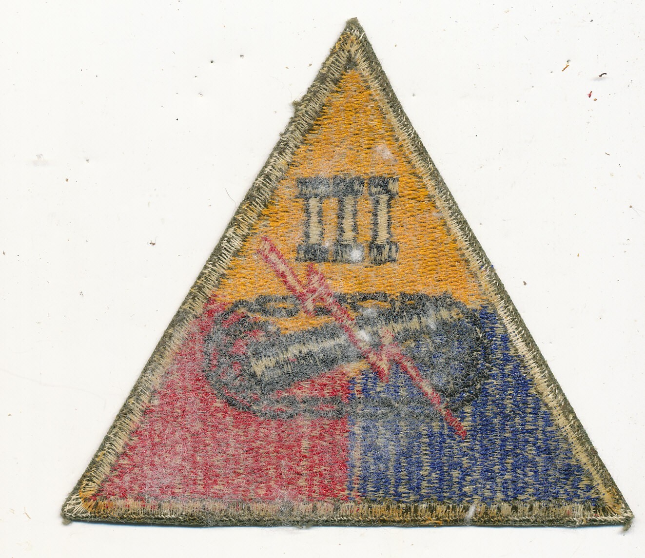 III Armored Corps patch armored triangle WWII make