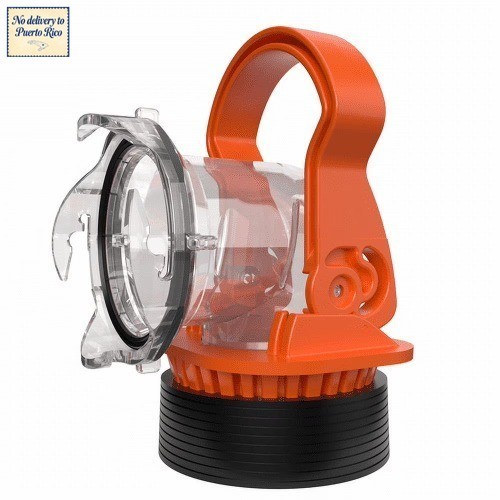 RV Sewer Hose Elbow with Drain Lock Adapter for Camping, 1 Pack - Orange (39730)