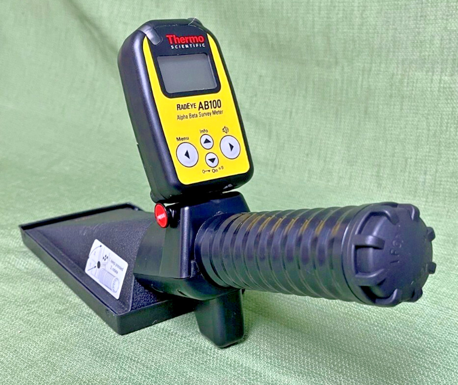 Thermo Scientific RadEye AB100 Alpha-Beta Contamination Monitor in hard case