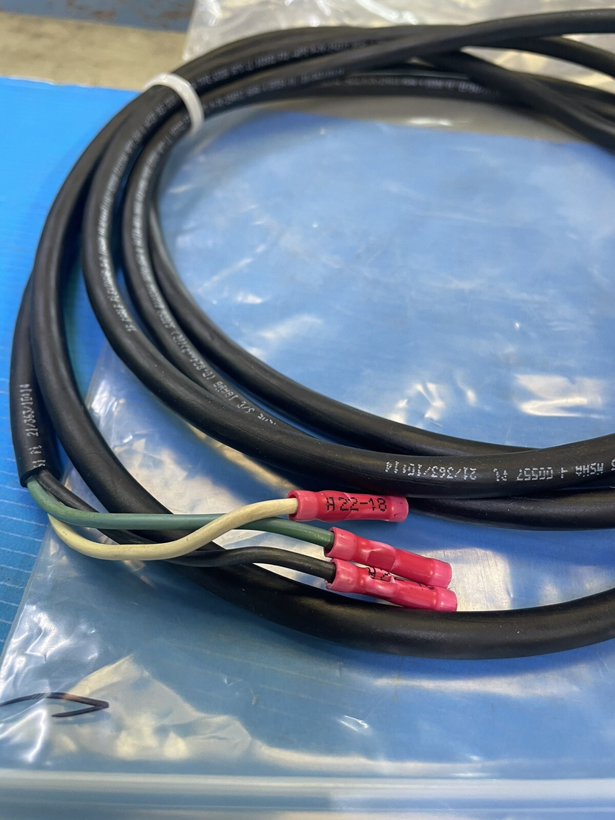 Miller Wire Feeder 22A Control Cable With Plug 3 Conductor With Butt Connectors