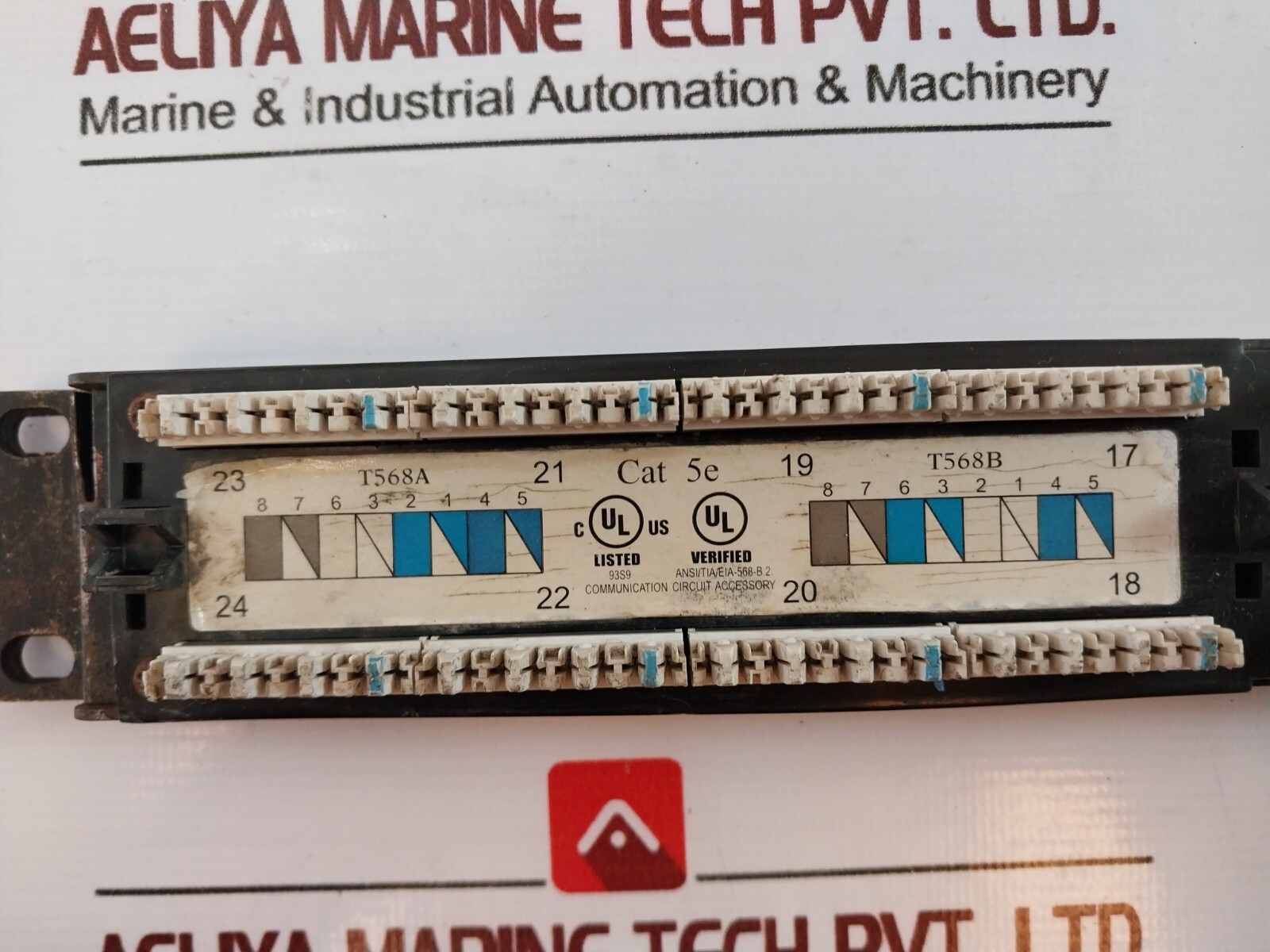 T568A/T568B CAT 5e Communication Rackmount Circuit Accessory