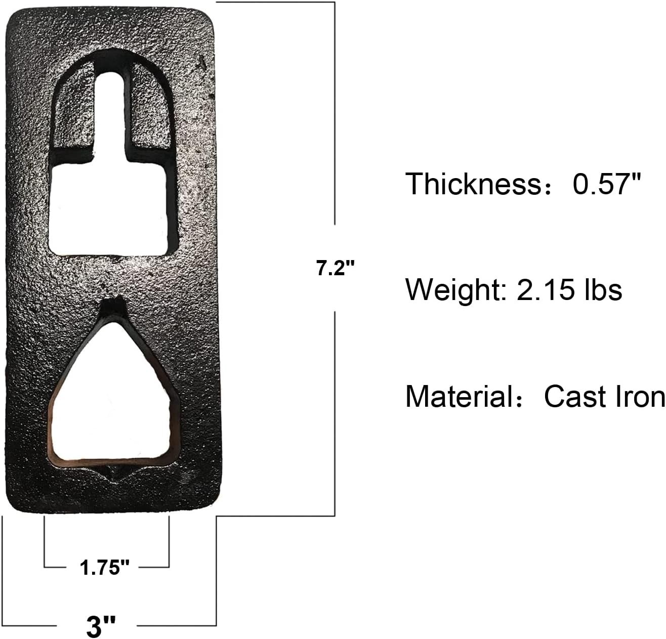 Versatile T Post Puller Plate – Cast Iron Tool for Efficient Post Removal