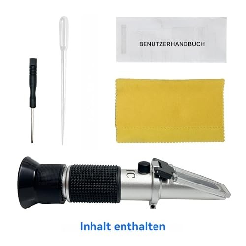 5-in-1 Refractometer for DEF, Antifreeze, Coolant, Battery Specific Gravity & Mo