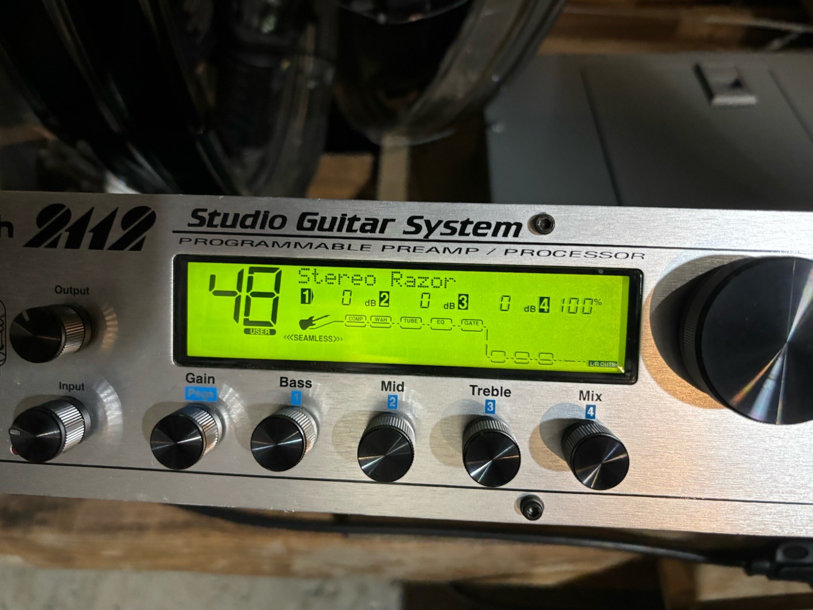 Digitech 2112 Studio Guitar System Rack Effects Processor Multi FX Japan working
