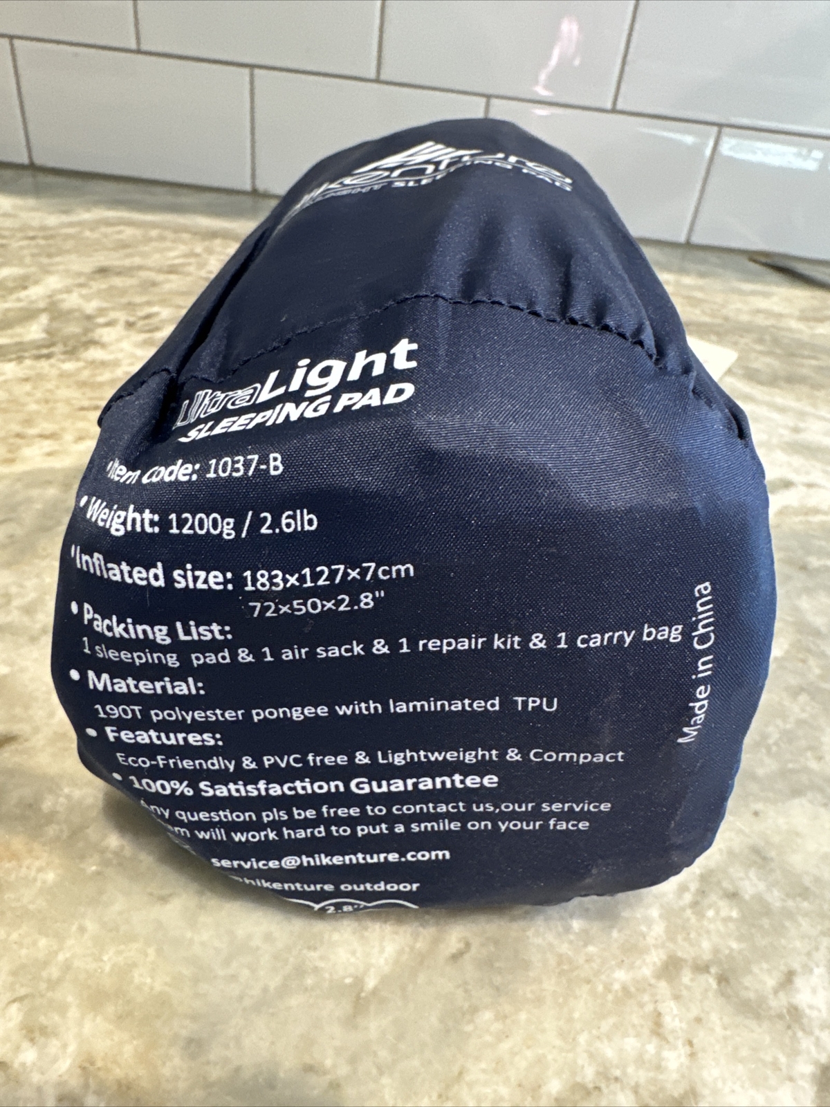 Hikenture Ultralight Double Sleeping Pad Mattress Blue