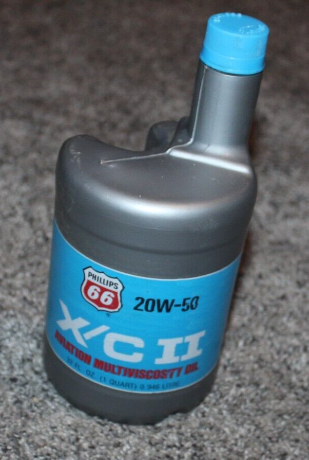 VINTAGE Phillips 66 X/C 20W-50 Multiviscosity Aircraft Engine Oil