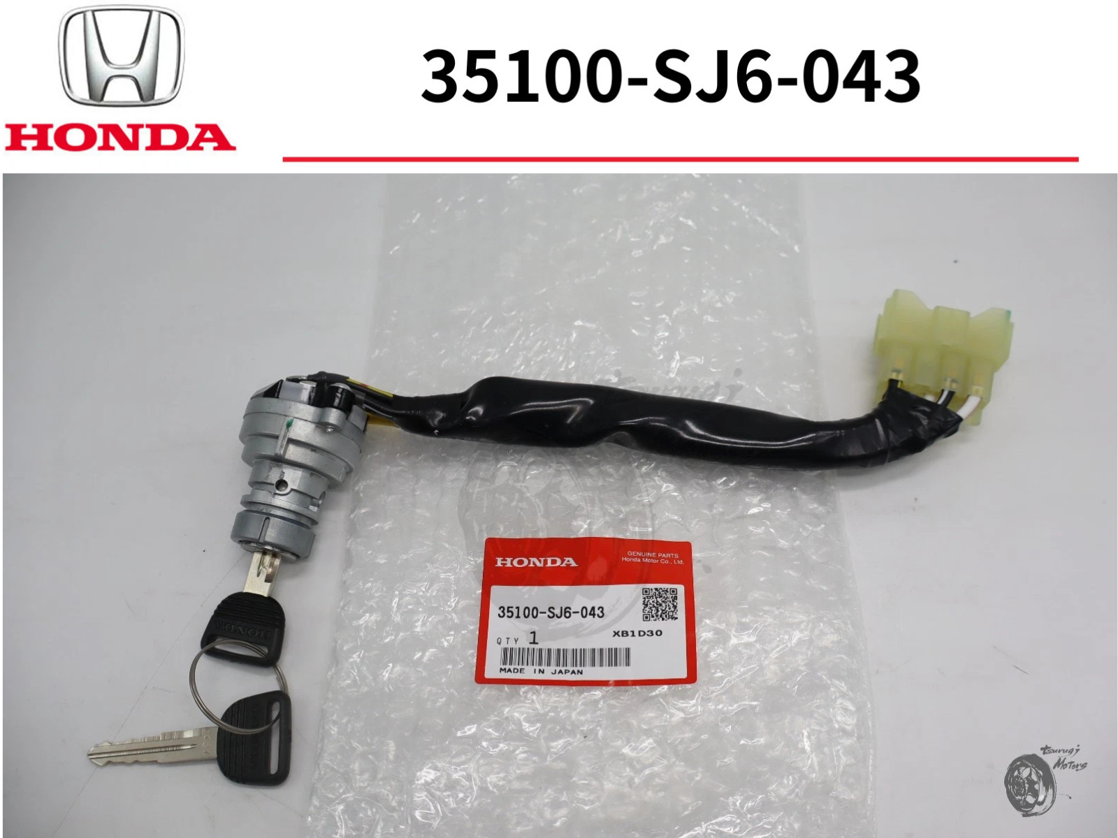 Honda Acty HA3 HA4 HH4 Truck Ignition Switch Key Cylinder Genuine 35100-SJ6-043