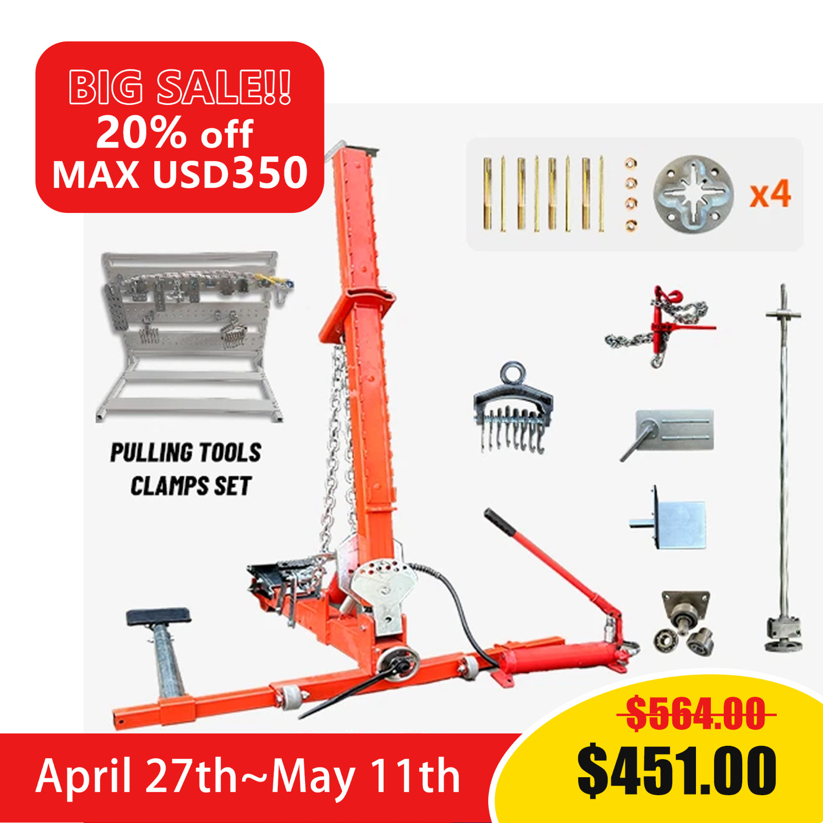 Auto Body Frame Puller Straightener Tools Body Frame Straightener Pulling Tower