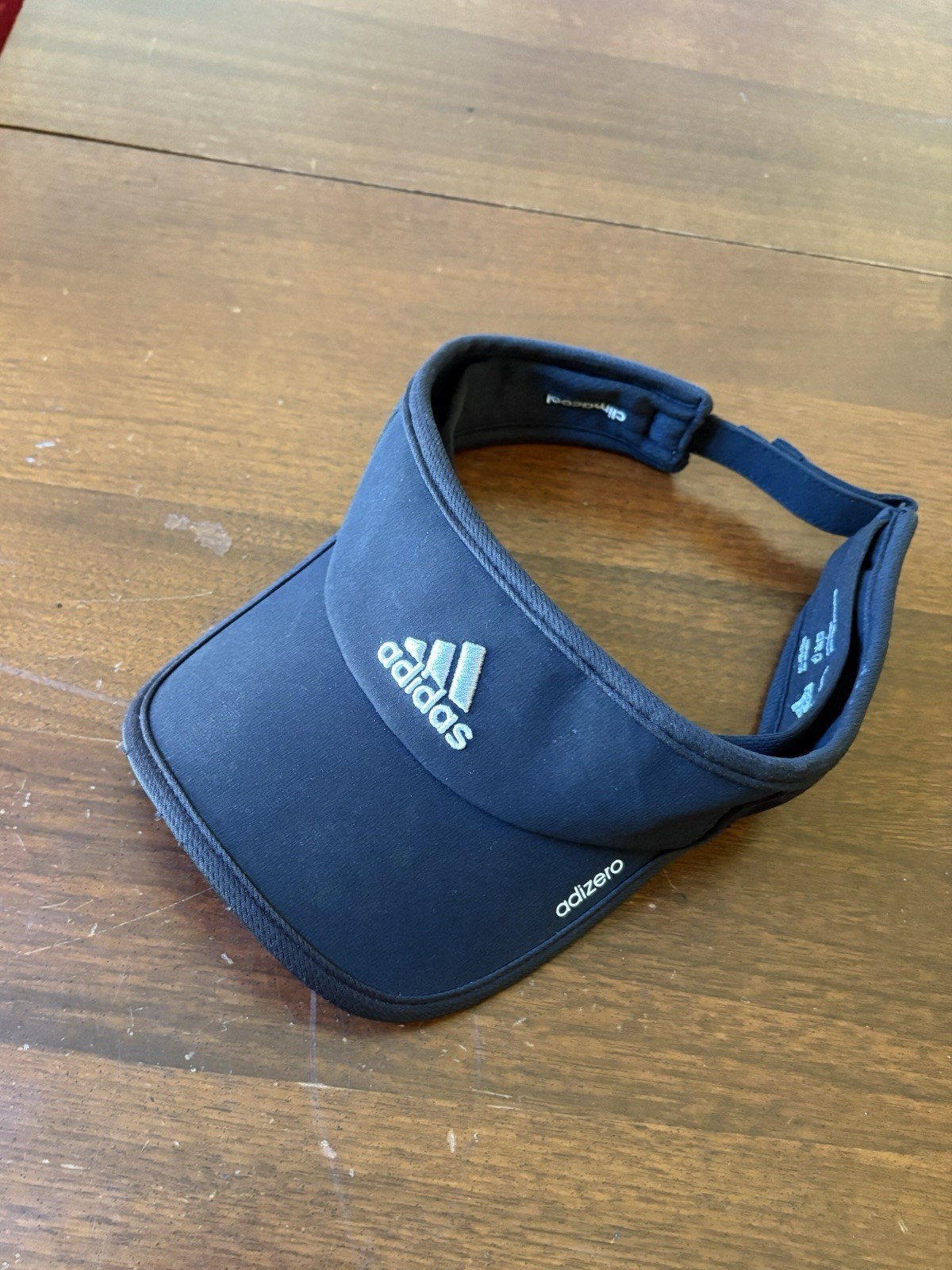 ADIDAS Black Adjustable Visor Unisex One Size Fits All