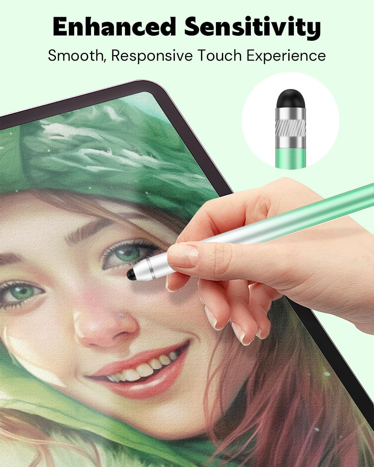 Stylus Pen for Touchscreen, Dual-End High Sensitivity Capacitive Stylus Pen for