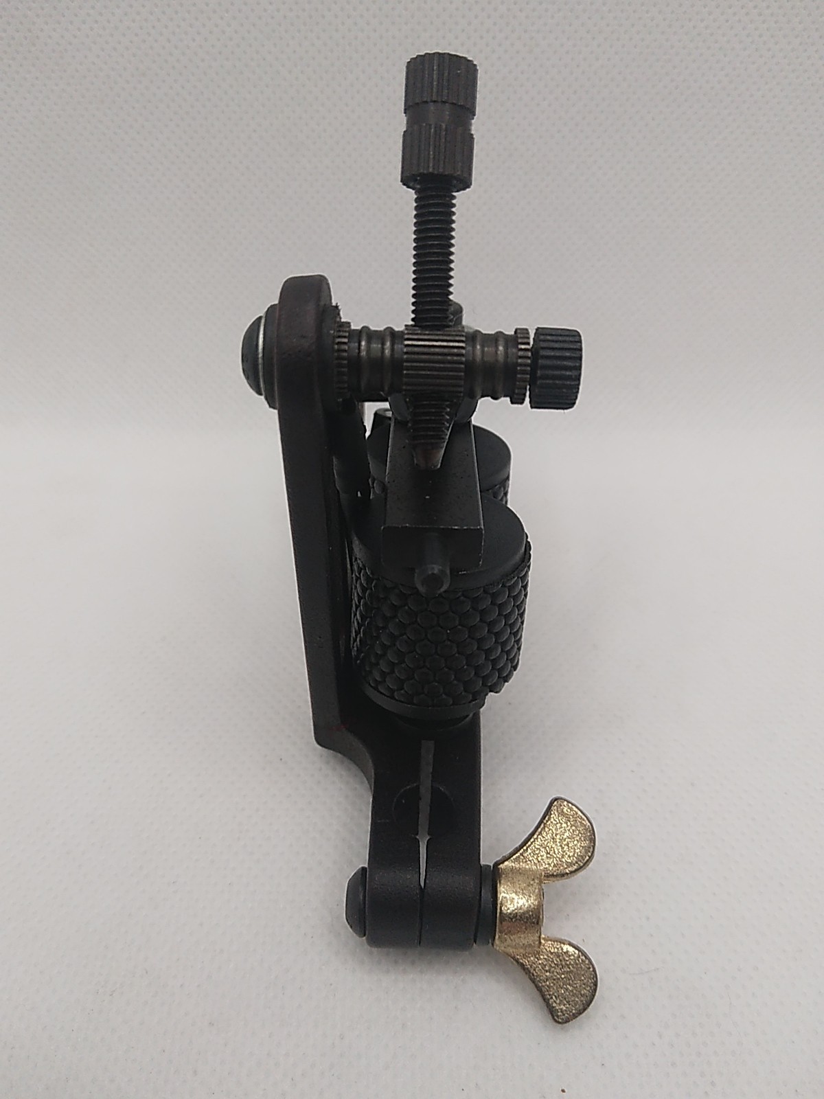 Red Coil Tattoo Machine with Engraved Design