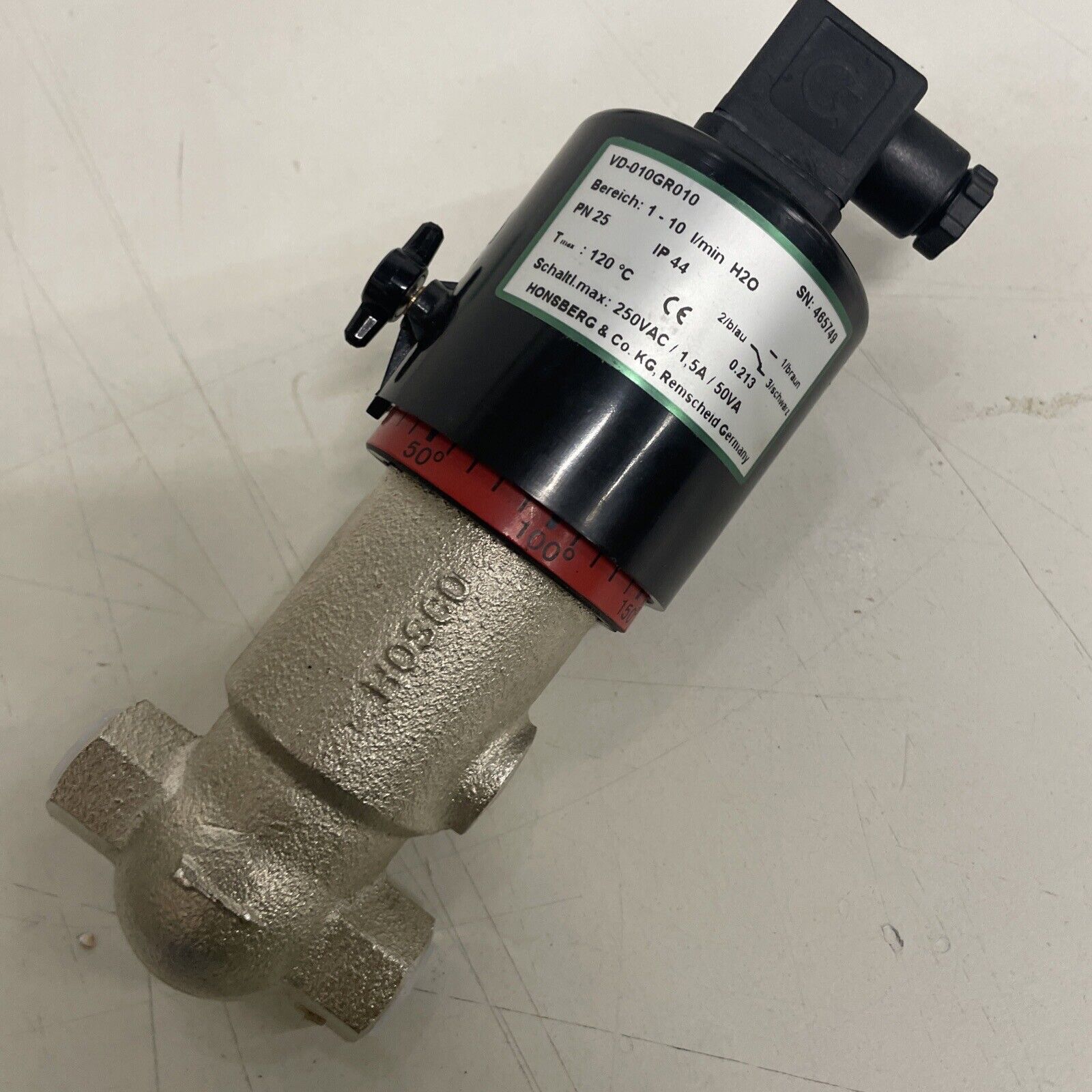 Honsberg Flow Monitor VD-010GR010 1-10L/min