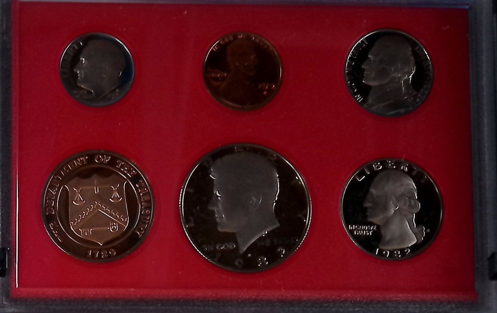 1982-S United States Mint Proof Set 5-Coins
