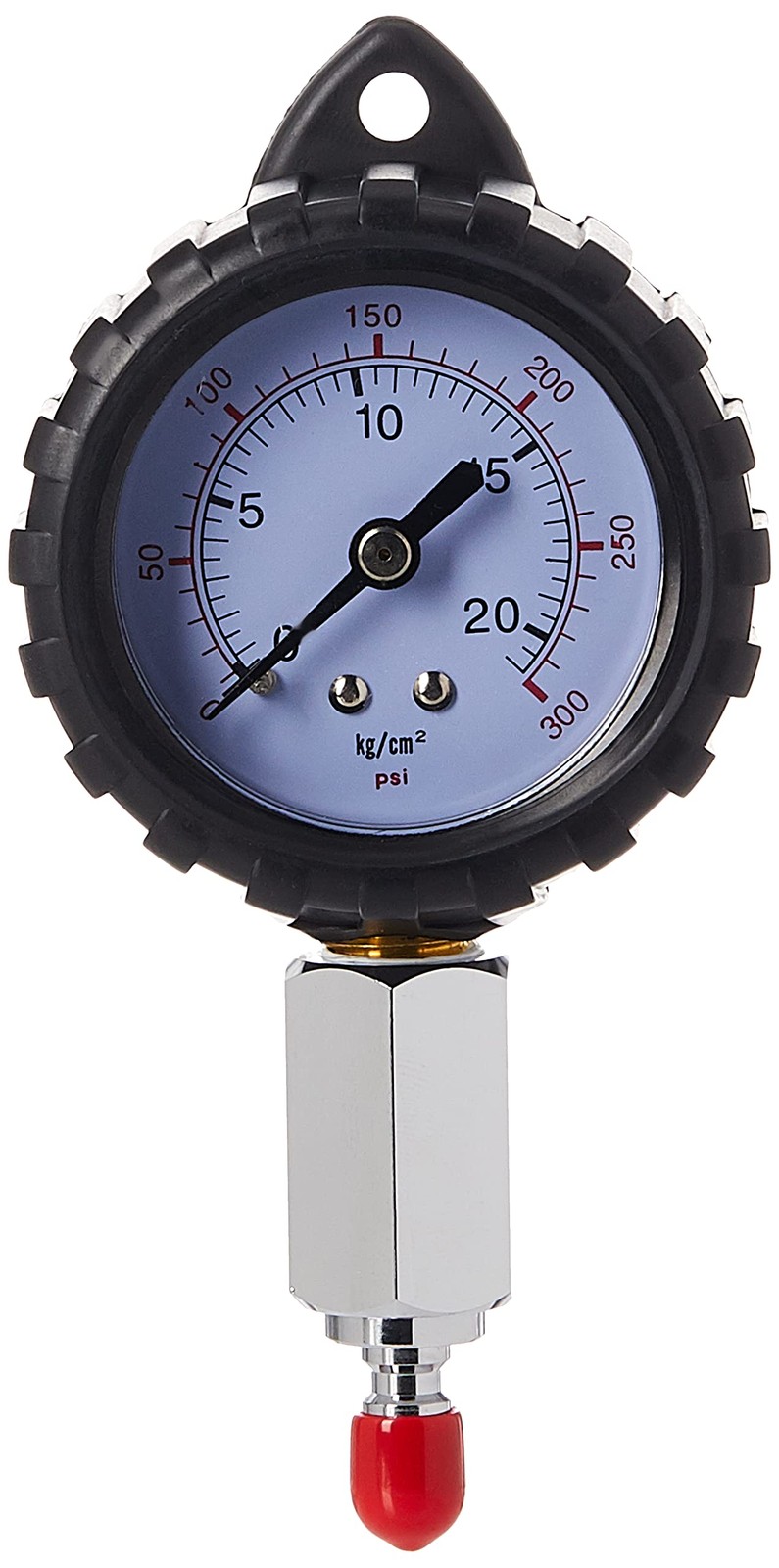 2" Intermediate Pressure Checker Gauge - 300 PSI, Diving Tester, Rubber-Prote...