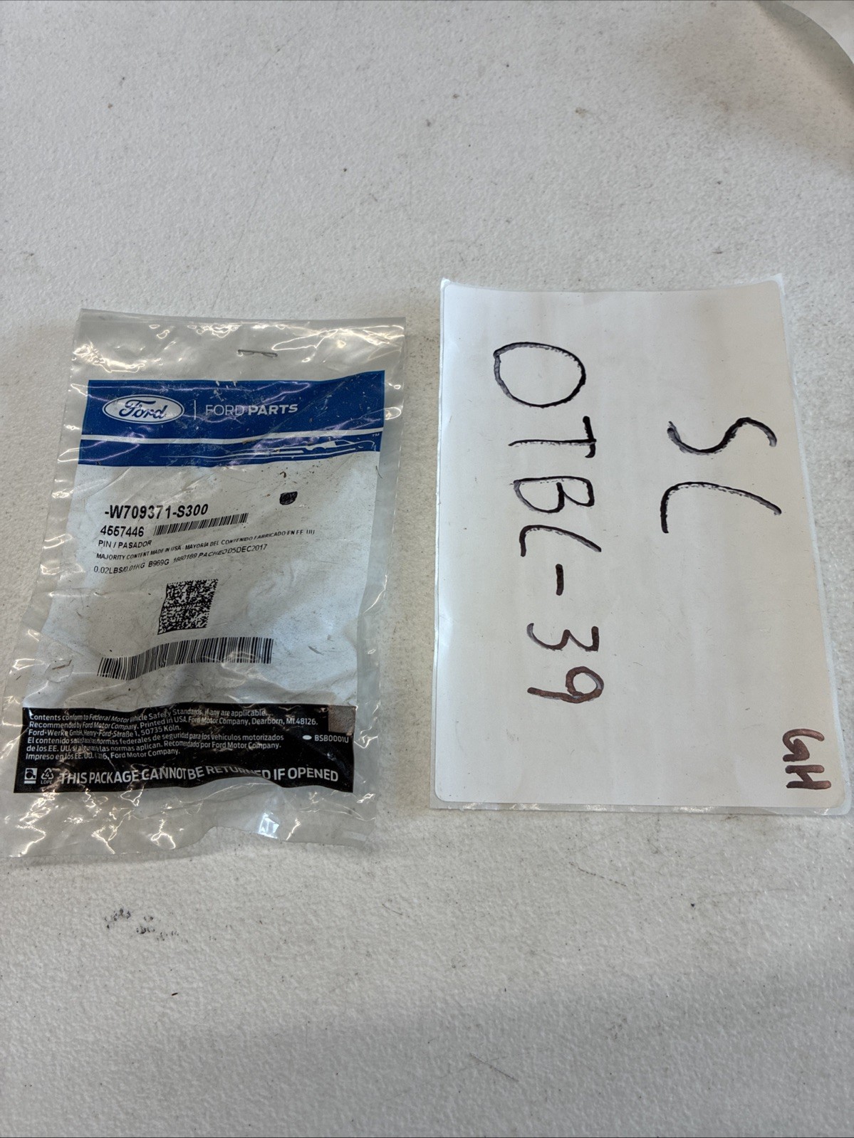 Genuine Ford OE Hardware W709371-S300 (2 Pcs)