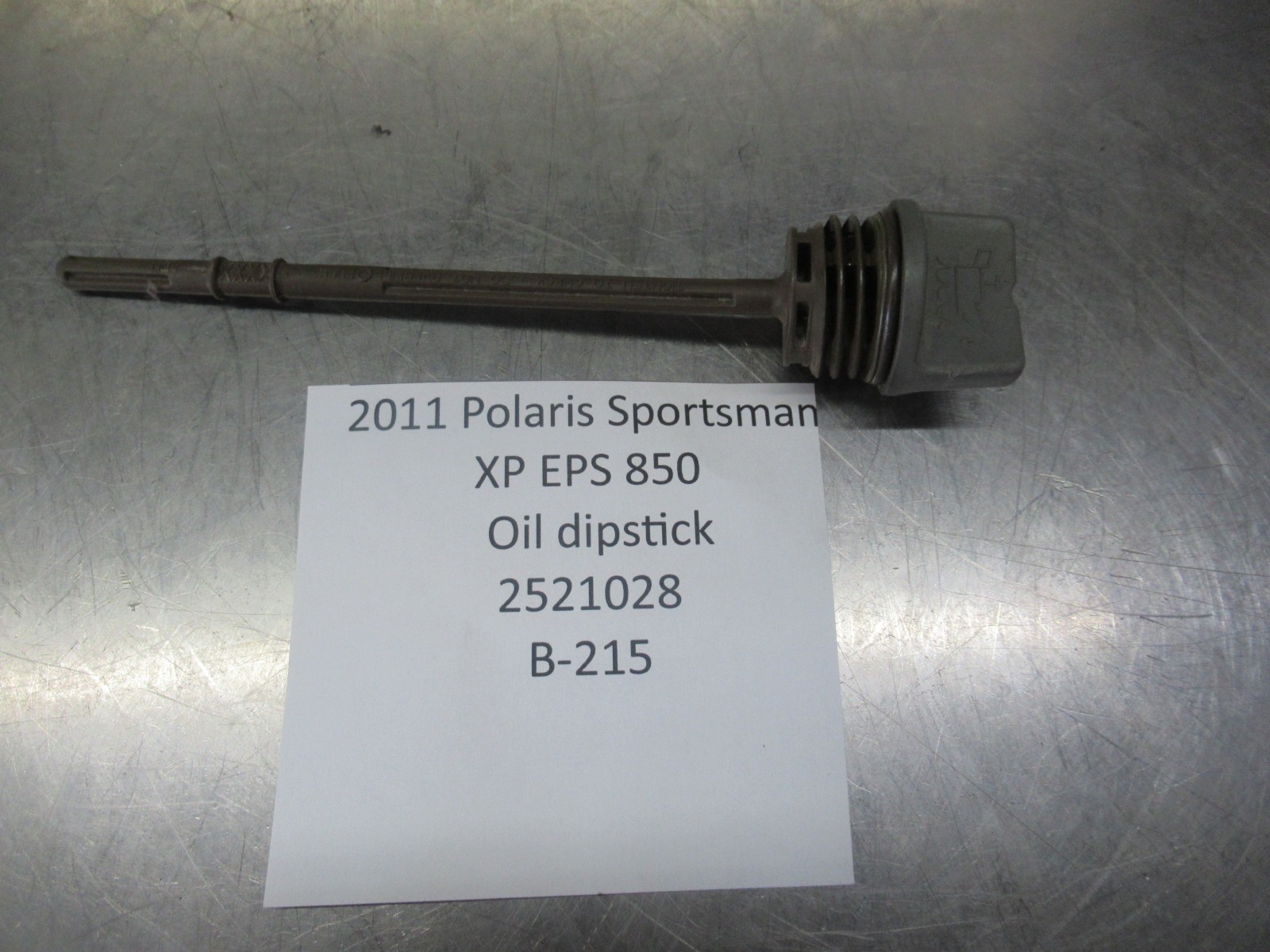 2011 Polaris sportsman XP EPS 850 oil dipstick