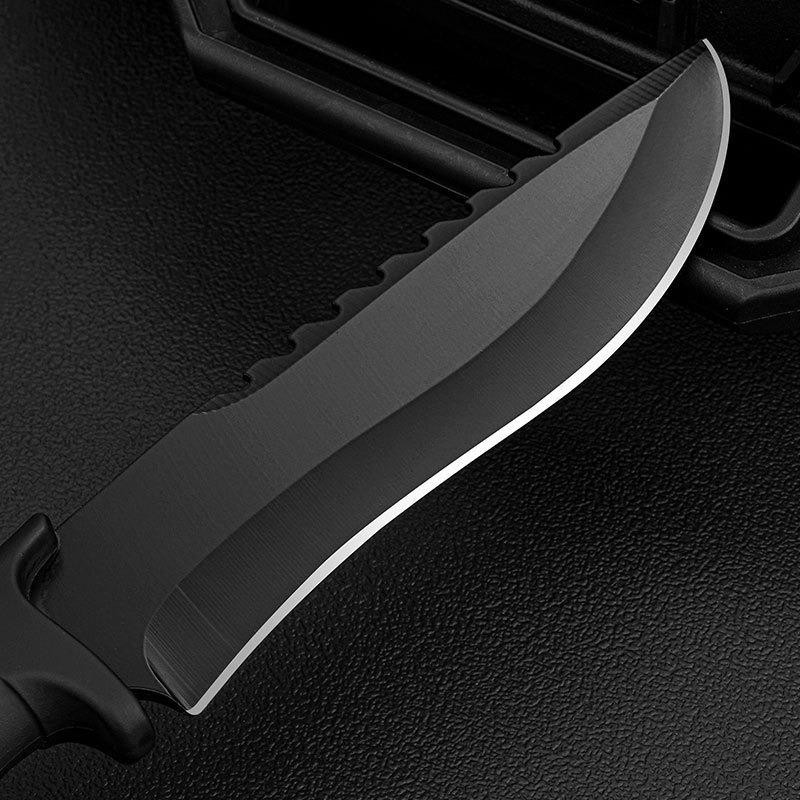 Outdoor Fixed Blade Survival Knife – Full Tang, Stonewashed, With Sheath