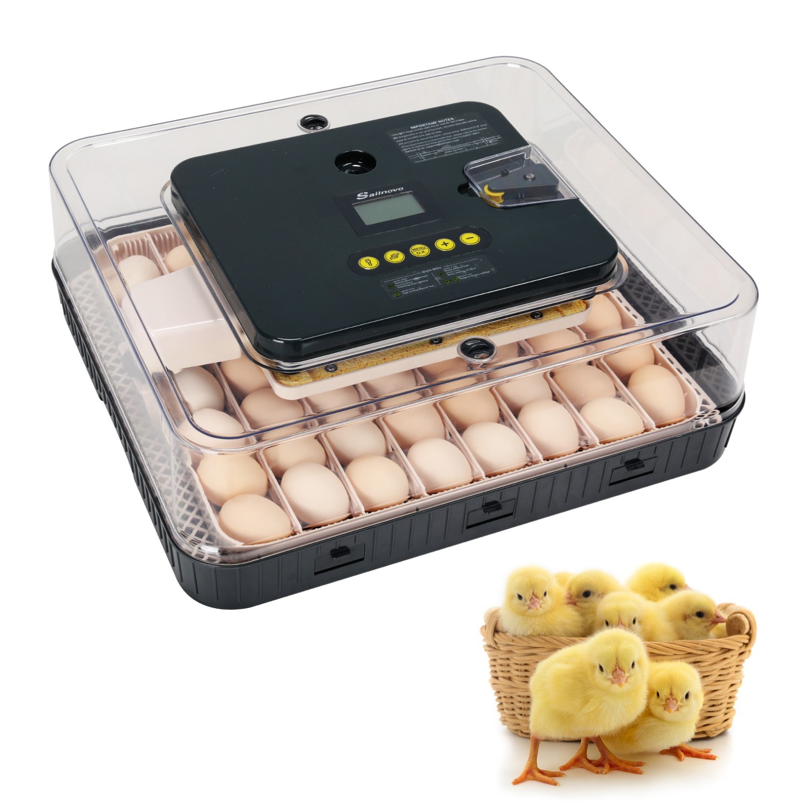 56 Eggs Egg Incubator for Hatching Egg Full Automatic Turning Duck Chicken Eggs