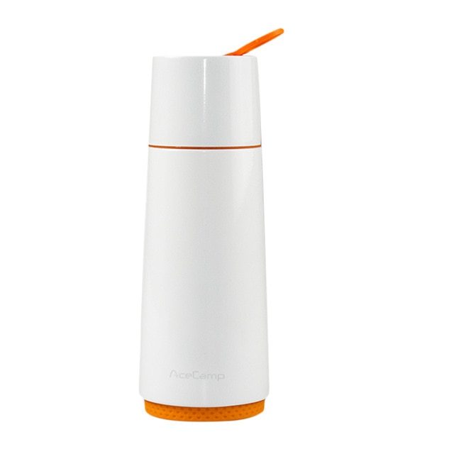 AceCamp Stainless Steel Vacuum Bottle White