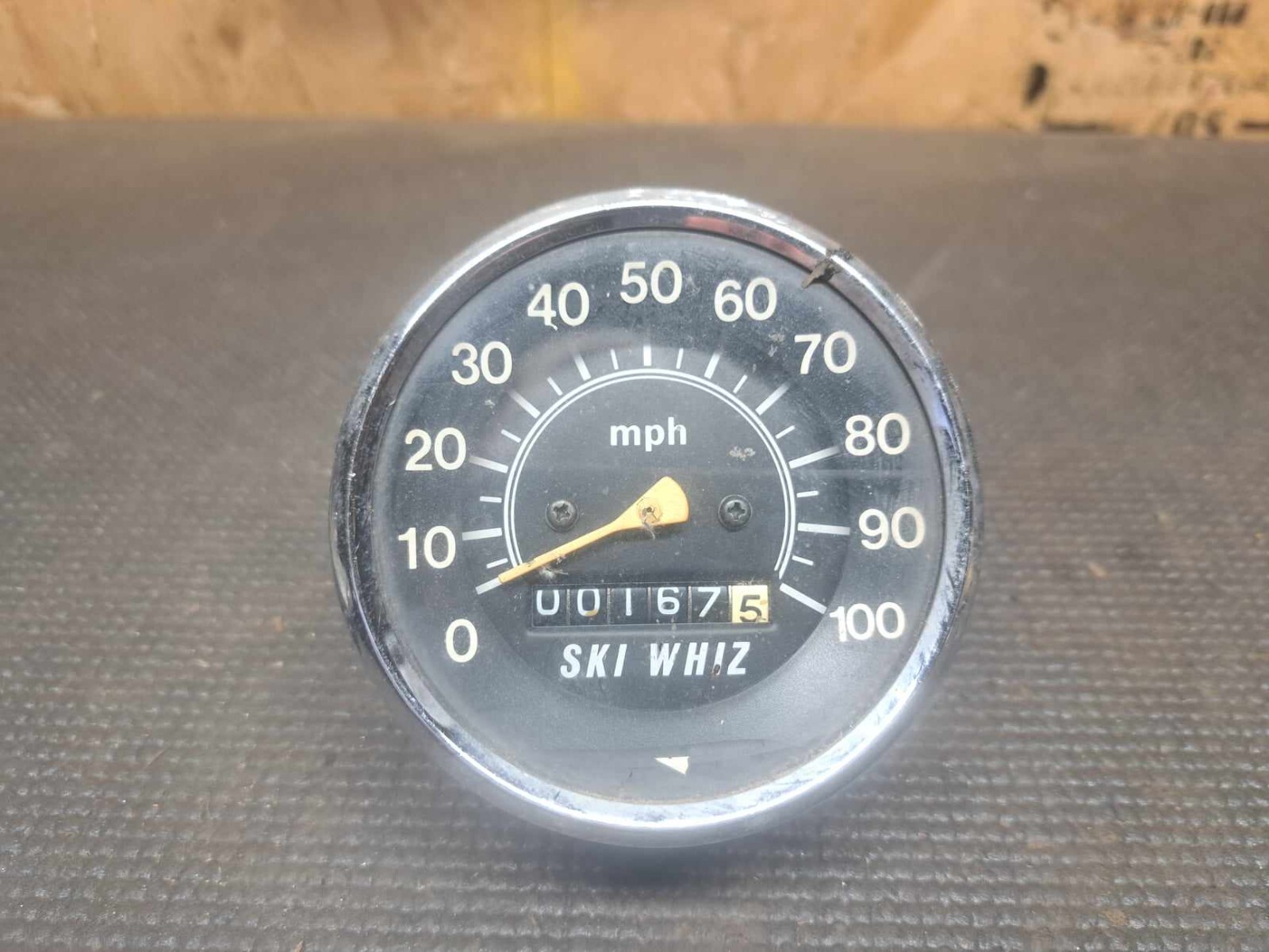 Vintage Ski Whiz Snowmobile Speedometer 167 Miles SHIPS WORLDWIDE