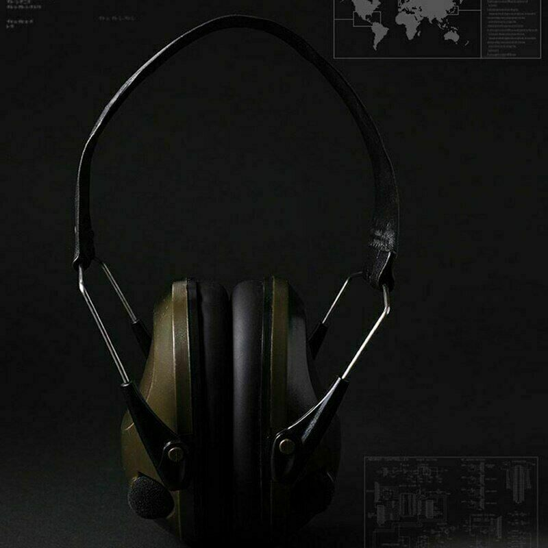 Folding Electronic Hearing Protection Ear Muffs Noise Blocking Hunting Shooting