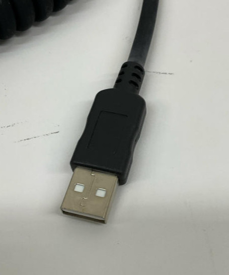 Datalogic CAB-467 Coiled USB Cable Type A PC 12''