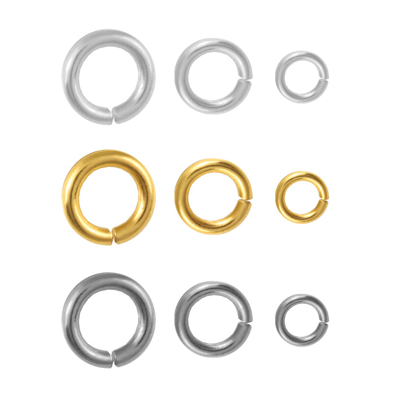 Sterling Silver Open Jump Rings for Jewellery Making * Different Platings