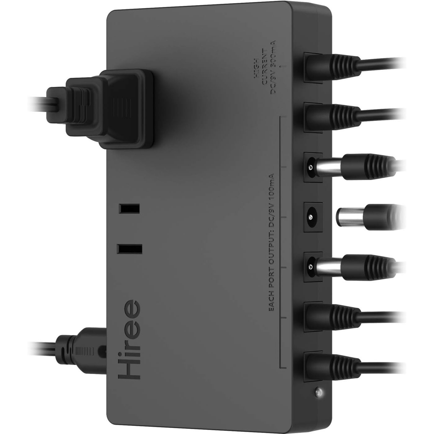 Guitar Pedal Power Supply 7 DC Out with 2 AC Outlets for Charging