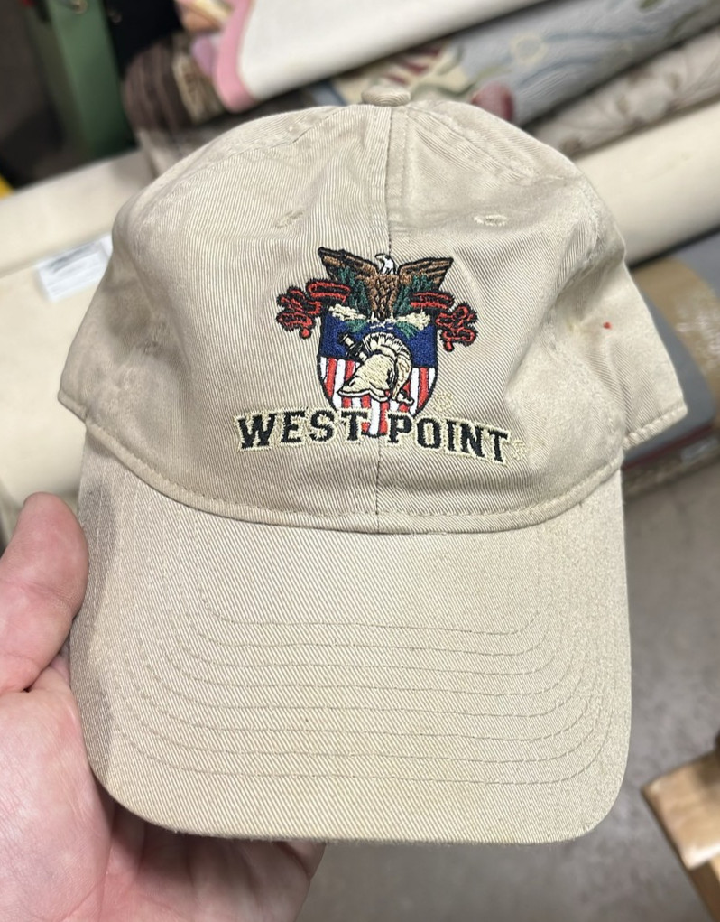 West Point USMA Military Academy Crest Baseball Cap Tan b1 bv