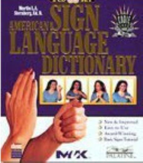 American Sign Language Dictionary Gold PC MAC CD-ROM deaf learn hand ASL words!